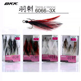 BKK 6066-3X-NP Quills Feathered Trebel Super Slide Hook - ReelsDeal Fishing Sale NZ - NZ's 1st fishing discount shop