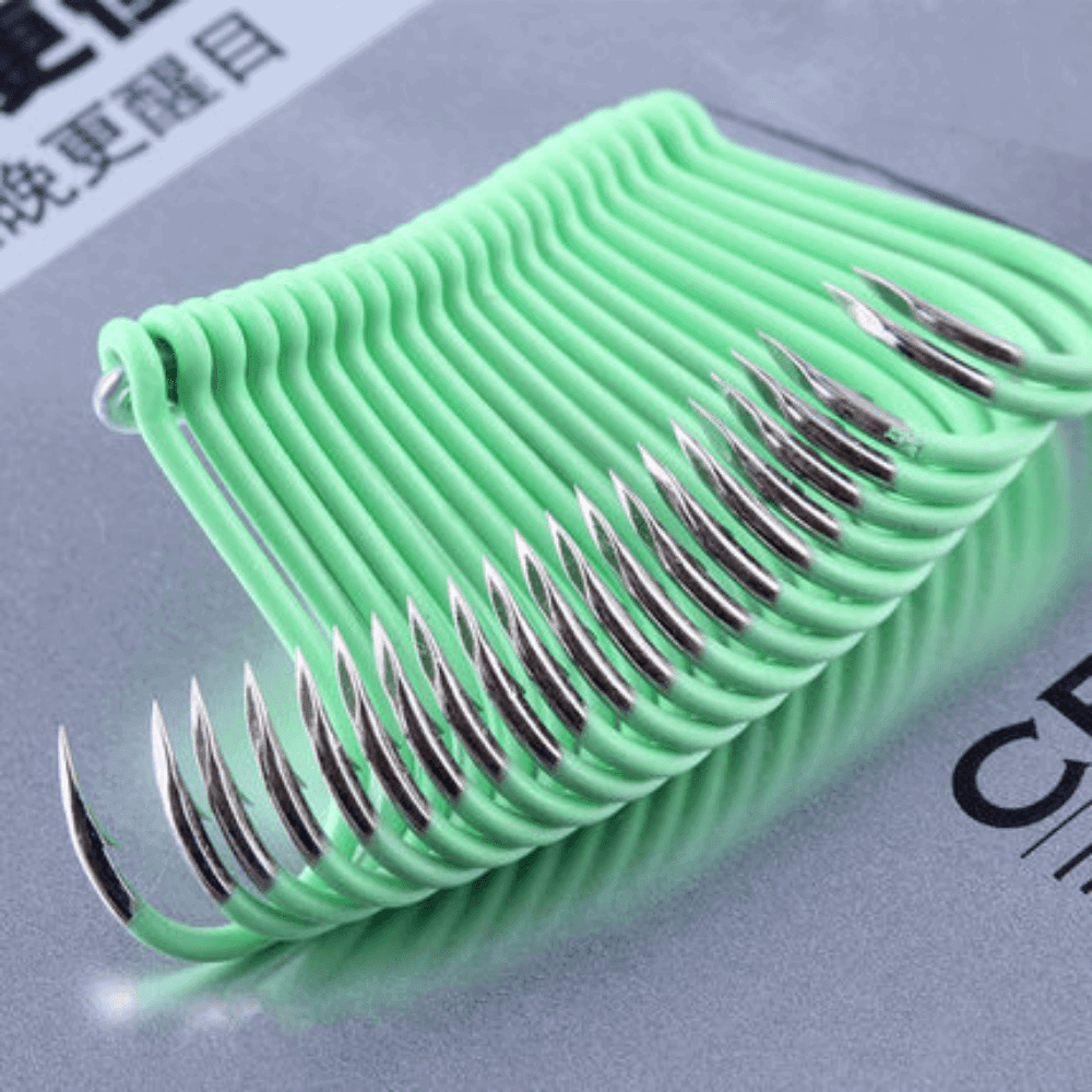 BKK Chinu Bait Hook with Ring Glow Green - ReelsDeal Fishing Sale NZ - NZ's 1st fishing discount shop