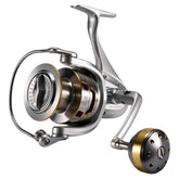 Tica metal cast spinning reel with silver and gold metal body, ReelsDeal Fishing Sale NZ