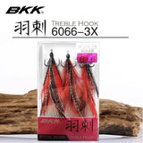 BKK 6066-3X-NP Quills Feathered Trebel Super Slide Hook - ReelsDeal Fishing Sale NZ - NZ's 1st fishing discount shop