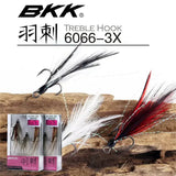 BKK 6066-3X-NP Quills Feathered Trebel Super Slide Hook - ReelsDeal Fishing Sale NZ - NZ's 1st fishing discount shop