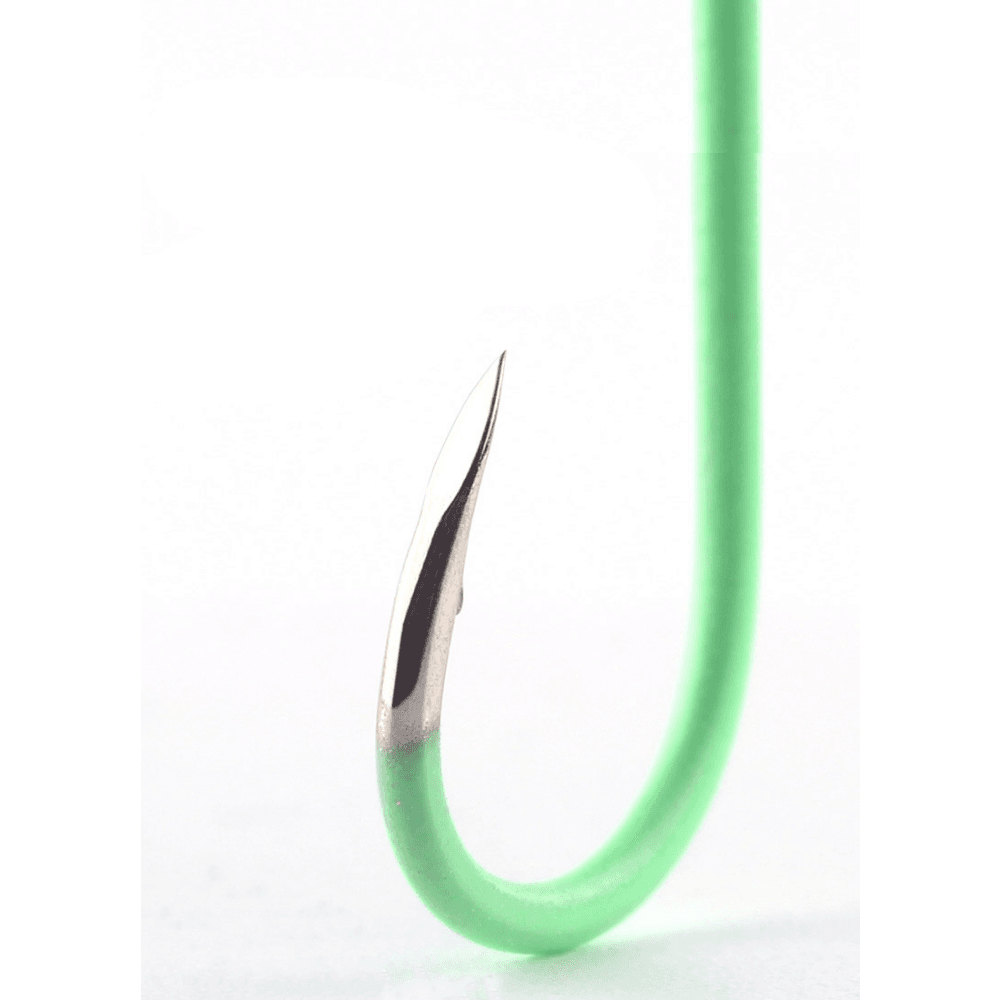 BKK Chinu Hook with Ring Glow Green - ReelsDeal Fishing Sale NZ