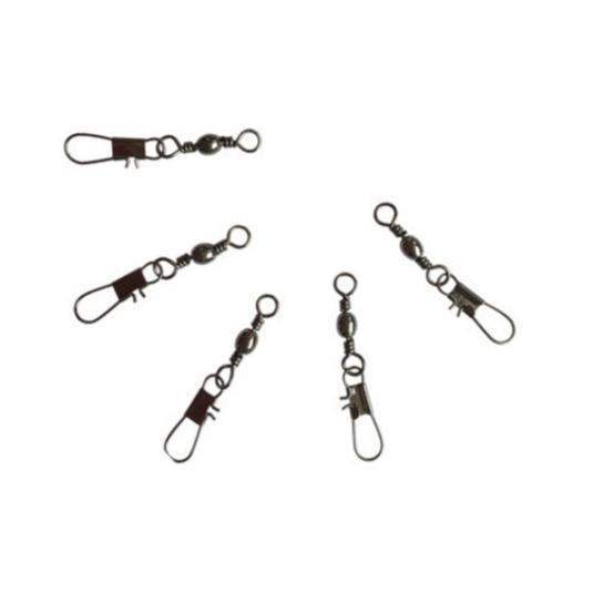 High Quality Barrel Swivel with Interlock Snap 1# 43KG Value Pack - ReelsDeal Fishing Sale NZ