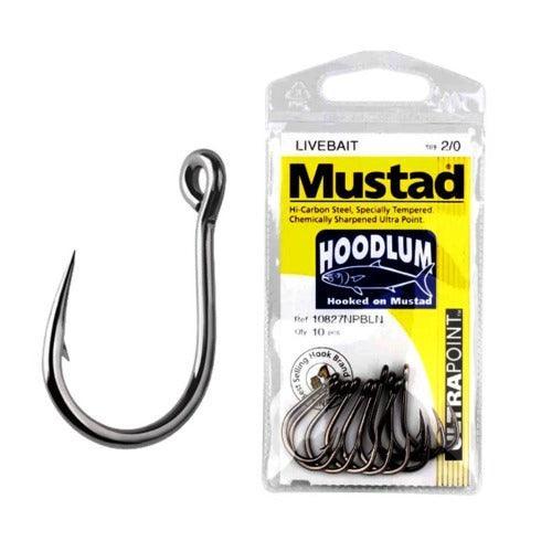 Mustad 10827 Hoodlum LiveBait Hook - ReelsDeal Fishing Sale NZ