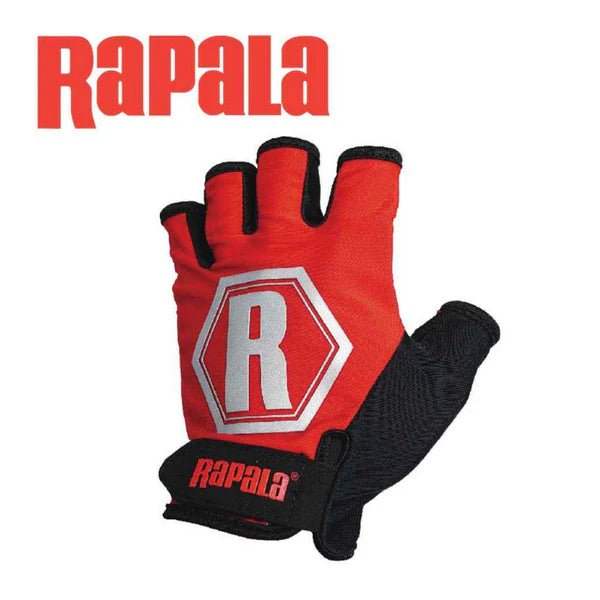 RAPALA Tactical Half Fingers Casting Fishing gloves L/XL - ReelsDeal Fishing Sale NZ