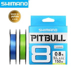 Shimano Pitbull 8 1.0# 22LB Braid 150m Green - ReelsDeal Fishing Sale NZ