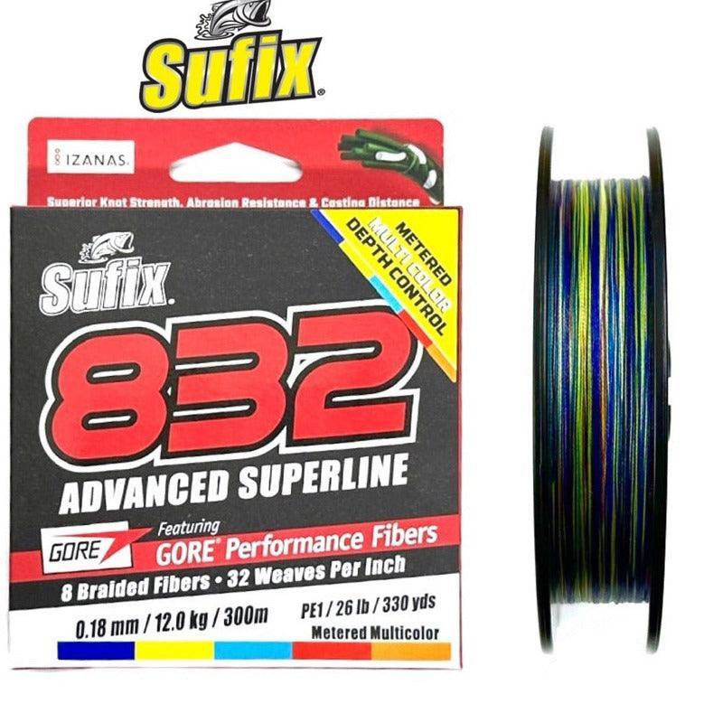 Sufix 832 Advanced Superline Braid MultiColor 300m - ReelsDeal Fishing Sale NZ