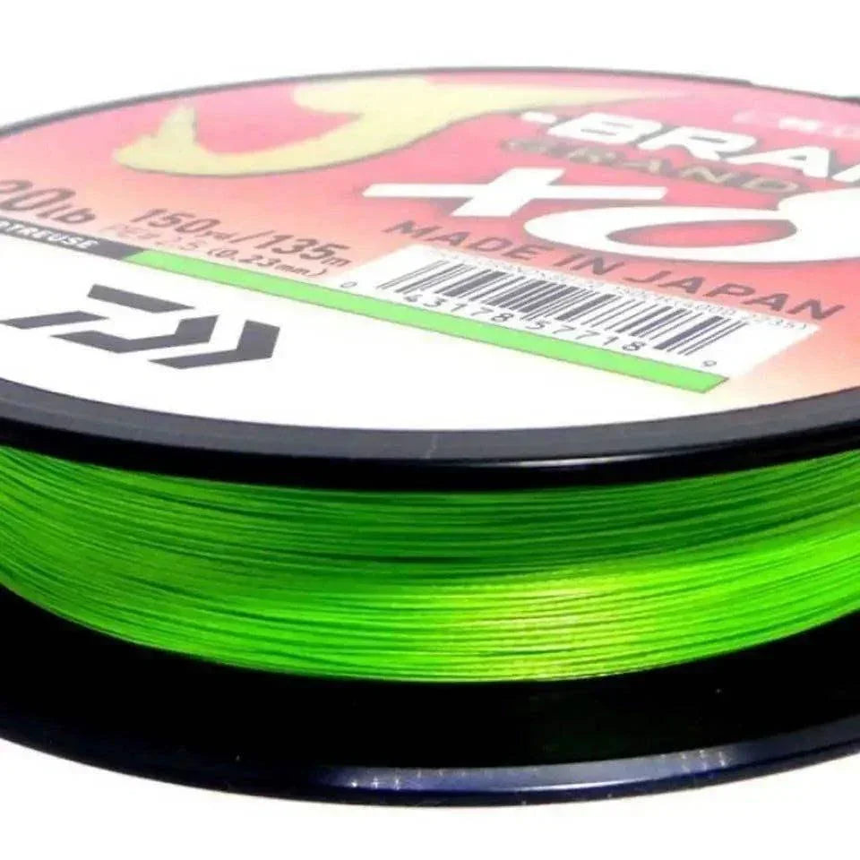 Daiwa X8 J-Braid Grand Fishing Braid 10lb 0.06mm 150M chartreuse - ReelsDeal Fishing Sale NZ - NZ's 1st fishing discount shop
