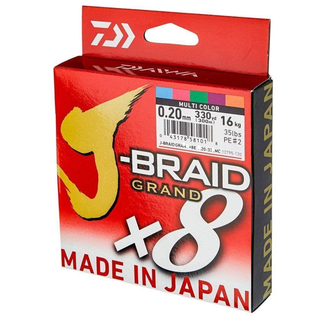 Daiwa X8 J-Braid Grand Fishing Braid 10lb 0.06mm 150M chartreuse - ReelsDeal Fishing Sale NZ - NZ's 1st fishing discount shop